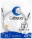 Патч-корд Cabeus PC-FTP-RJ45-CAT.6-1M-LSZH F/UTP RJ-45 вил.-вилка RJ-45 кат.6 1м серый LSZH
