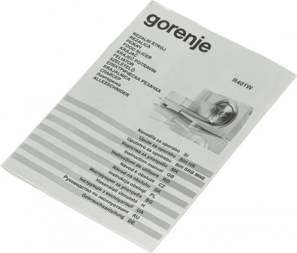 Ломтерезка Gorenje R401W 100Вт (нарезка до 17мм) белый