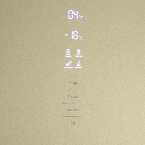 Холодильник Maunfeld MFF200NFBG Inverter 2-хкамерн. бежевый инвертер