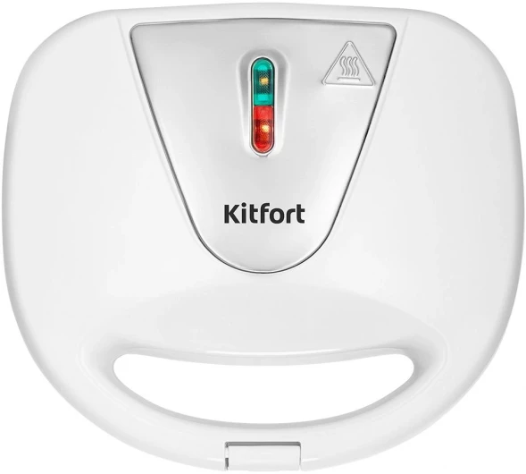 Вафельница Kitfort КТ-4686 750Вт белый/серебристый