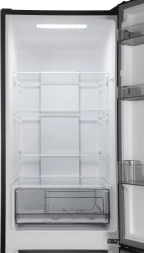Холодильник Hyundai CC35083F черное стекло 2-хкамерн. черный