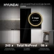 Холодильник Hyundai CC35083F черное стекло 2-хкамерн. черный
