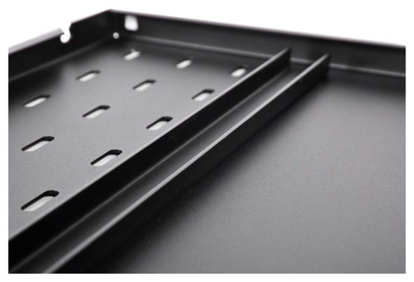 Полка стационарная для аккумуляторов ЦМО СВ-75АК-9005 1U нагр.:200кг. 19&amp;quot; 750мм черный (упак.:1шт)