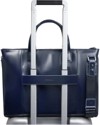 Деловая сумка Piquadro Blue Square CA4021B2/BLU2 с отделением для ноутбука 15.6&amp;quot; синяя натур.кожа