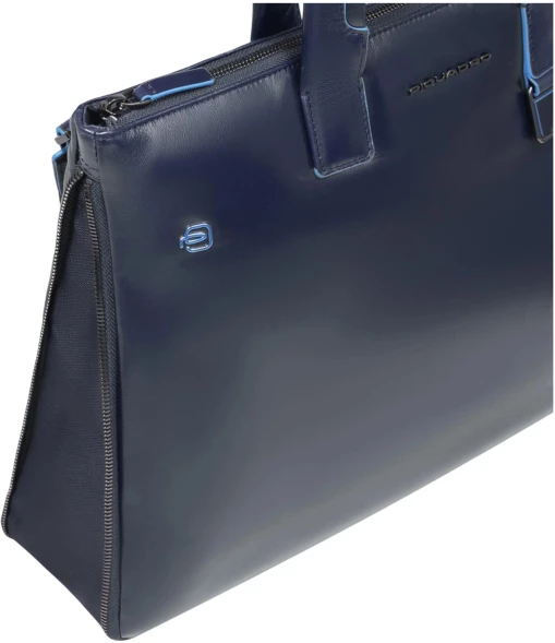 Деловая сумка Piquadro Blue Square CA4021B2/BLU2 с отделением для ноутбука 15.6&amp;quot; синяя натур.кожа