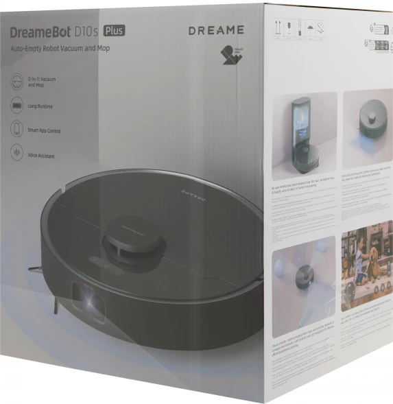 Пылесос-робот Dreame D10s Plus 46Вт черный
