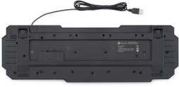 Клавиатура Оклик 750G FROST WAR черный/черный USB Multimedia for gamer