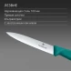 Нож кухонный Victorinox Swiss Classic (6.7704.C1) стальной универсальный для чистки овощей и фруктов лезв.100мм прямая заточка зеленый