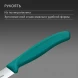 Нож кухонный Victorinox Swiss Classic (6.7704.C1) стальной универсальный для чистки овощей и фруктов лезв.100мм прямая заточка зеленый