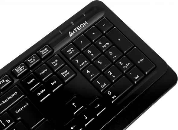 Клавиатура + мышь A4Tech Fstyler FG1012 клав:черный/серый мышь:черный USB беспроводная Multimedia (FG1012 BLACK)