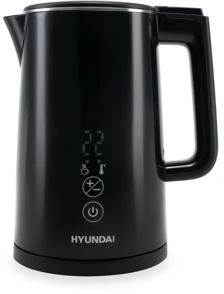 Чайник электрический Hyundai HYK-S5509 1.5л. 2200Вт черный корпус: металл/пластик