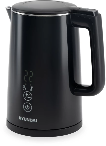 Чайник электрический Hyundai HYK-S5509 1.5л. 2200Вт черный корпус: металл/пластик