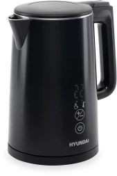 Чайник электрический Hyundai HYK-S5509 1.5л. 2200Вт черный корпус: металл/пластик