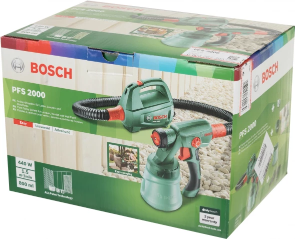 Краскопульт Bosch PFS 2000 440Вт бак:800мл 200мл/мин