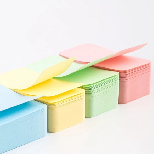 Блок для записей бумажный Deli Nusign ENS116 15лист. пастель белый 4цв.в упак. (упак.:4шт)