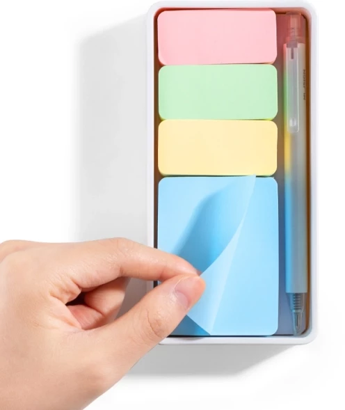 Блок для записей бумажный Deli Nusign ENS116 15лист. пастель белый 4цв.в упак. (упак.:4шт)