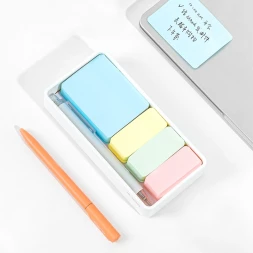 Блок для записей бумажный Deli Nusign ENS116 15лист. пастель белый 4цв.в упак. (упак.:4шт)