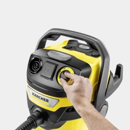 Строительный пылесос Karcher WD 5 Control P 25/5/22 1200Вт (уборка: сухая/влажная/выдув/сбор воды) желтый