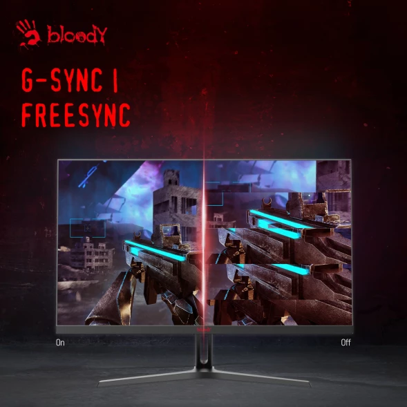 Монитор Bloody 27&amp;quot; MN270F черный IPS LED 1ms 16:9 HDMI M/M матовая 300cd 178гр/178гр 1920x1080 180Hz G-Sync DP FHD 4кг