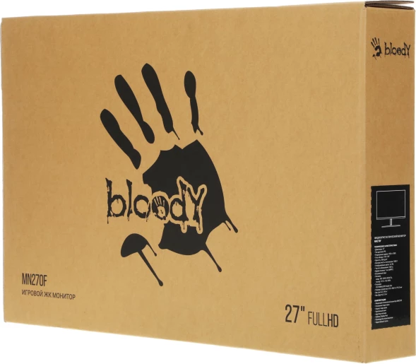 Монитор Bloody 27&amp;quot; MN270F черный IPS LED 1ms 16:9 HDMI M/M матовая 300cd 178гр/178гр 1920x1080 180Hz G-Sync DP FHD 4кг