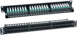 Патч-панель Cabeus PLHD-48-CAT.5E-DUAL 19&amp;quot; 1U 48xRJ45 кат.5E UTP