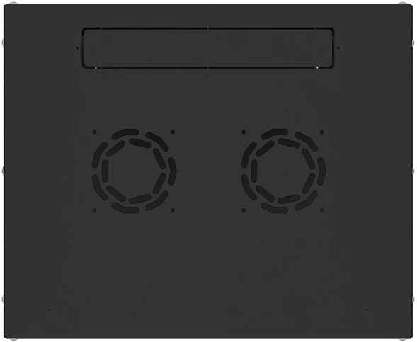 Шкаф коммутационный NTSS Lime (NTSS-WL6U5545GS-BL) настенный 6U 550x450мм пер.дв.стекл несъемн.бок.пан. 30кг черный 370мм 9.6кг 110град. 370мм IP20 сталь