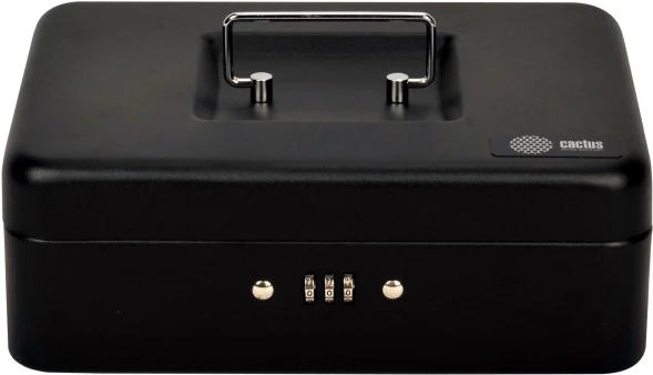 Ящик для денег без номинала Cactus CS-DCB-003 с кодовым замком 90x250x180 графитовый сталь 1.13кг