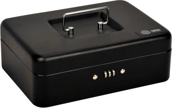 Ящик для денег без номинала Cactus CS-DCB-003 с кодовым замком 90x250x180 графитовый сталь 1.13кг