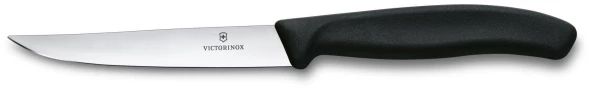 Нож кухонный Victorinox Swiss Classic (6.7203) стальной для стейка лезв.110мм прямая заточка черный