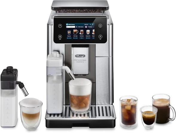 Кофемашина Delonghi ECAM630.75.TM 1450Вт черный/серебристый