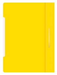 Папка-скоросшиватель Бюрократ Люкс -PSL20YEL A4 прозрач.верх.лист пластик желтый 0.14/0.18