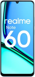 Смартфон Realme RMX3933 Note 60 128Gb 6Gb небесно-голубой моноблок 3G 4G 2Sim 6.74&amp;quot; 720x1600 Android 14 32Mpix 802.11 a/b/g/n/ac GPS GSM900/1800 GSM1900 A-GPS microSD max2048Gb