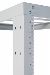 Стойка двухрамная ЦМО СТК-С-45.2.1000 45U 560ммX1280мм направл.под закл.гайки 480кг серый