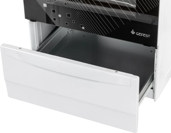 Плита Газовая Gefest ПГ 5100-02 0009 белый (металлическая крышка) реш.чугун