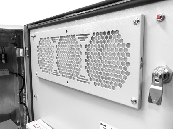 Шкаф коммутационный ЦМО (ШТВ-Н-15.6.3-4ААА-Т1) настенный 15U 600x300мм пер.дв.металл несъемн.бок.пан. 150кг серый 57кг 120град. 800мм IP54 IK10 металл уличный всепогодный с кондиционером с вентилятором с нагревателем укомплектованный
