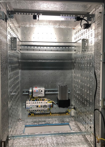 Шкаф коммутационный ЦМО (ШТВ-Н-15.6.3-4ААА-Т1) настенный 15U 600x300мм пер.дв.металл несъемн.бок.пан. 150кг серый 57кг 120град. 800мм IP54 IK10 металл уличный всепогодный с кондиционером с вентилятором с нагревателем укомплектованный
