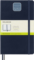 Блокнот Moleskine CLASSIC EXPENDED QP062EXPB20 Large 130х210мм 400стр. нелинованный твердая обложка синий сапфир