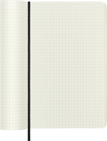 Блокнот Moleskine CLASSIC SOFT QP617 Large 130х210мм 192стр. клетка мягкая обложка черный