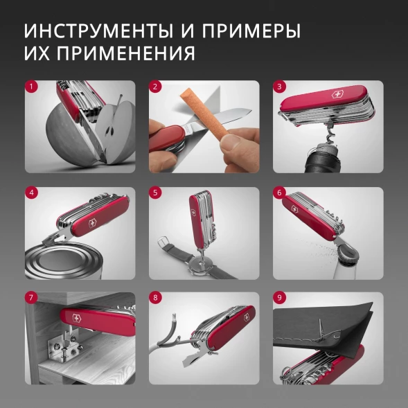 Нож перочинный Victorinox Classic (0.6203) 58мм 7функц. красный карт.коробка