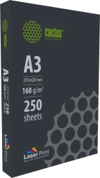 Бумага Cactus CS-LPA3160250 A3/160г/м2/250л./белый CIE170% для лазерной печати