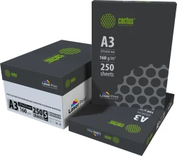 Бумага Cactus CS-LPA3160250 A3/160г/м2/250л./белый CIE170% для лазерной печати
