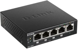 Коммутатор D-Link DGS-1005P DGS-1005P/B3A (L2) 5x1Гбит/с 4PoE 60W неуправляемый