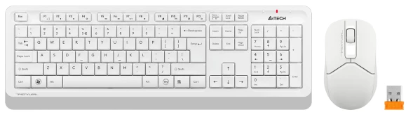 Клавиатура + мышь A4Tech Fstyler FG1012 клав:белый мышь:белый USB беспроводная Multimedia (FG1012 WHITE)