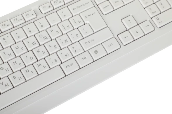 Клавиатура + мышь A4Tech Fstyler FG1012 клав:белый мышь:белый USB беспроводная Multimedia (FG1012 WHITE)