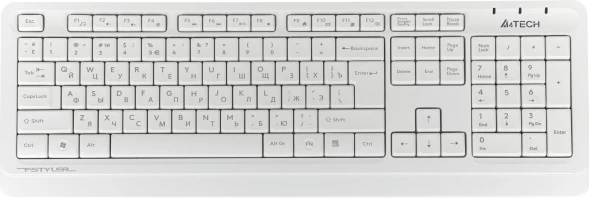 Клавиатура + мышь A4Tech Fstyler FG1012 клав:белый мышь:белый USB беспроводная Multimedia (FG1012 WHITE)