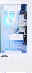 Корпус Formula Crystal Z1 PLUS белый без БП ATX 2x120mm 2xUSB2.0 1xUSB3.0 audio bott PSU