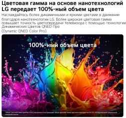 Телевизор LED LG 55" 55QNED70B6C.ARU черный титан 4K Ultra HD 60Hz DVB-T DVB-T2 DVB-C DVB-S DVB-S2 USB WiFi Smart TV (RUS)