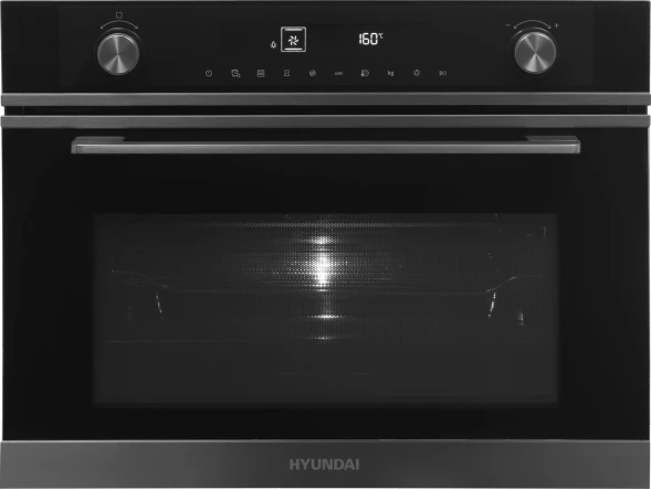Духовой шкаф Электрический Hyundai HMEO 6540 DX черный/графитовый