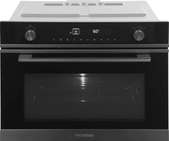Духовой шкаф Электрический Hyundai HMEO 6540 DX черный/графитовый