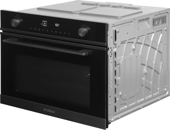 Духовой шкаф Электрический Hyundai HMEO 6540 DX черный/графитовый